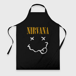 Фартук кулинарный Nirvana rock music, цвет: 3D-принт