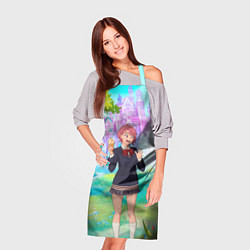 Фартук кулинарный Дандадан Сиратори Айра держит мороженое, цвет: 3D-принт — фото 2