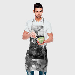 Фартук кулинарный XXXTentacion облокотился об зеркало, цвет: 3D-принт — фото 2