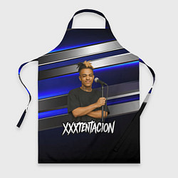 Фартук кулинарный XXXTentacion с микрофоном довольный, цвет: 3D-принт