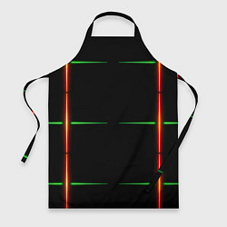 Фартук Color black green orange stripes