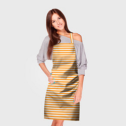 Фартук кулинарный Тельняшка спасателя МЧС, цвет: 3D-принт — фото 2