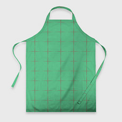 Фартук кулинарный Color green stripes, цвет: 3D-принт