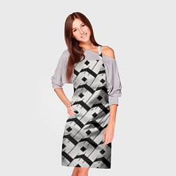 Фартук кулинарный Три буквы: чёрные, цвет: 3D-принт — фото 2