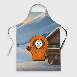 Фартук кулинарный Кенни машет рукой - Южный парк, цвет: 3D-принт