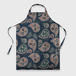 Фартук кулинарный Индийский деним, цвет: 3D-принт