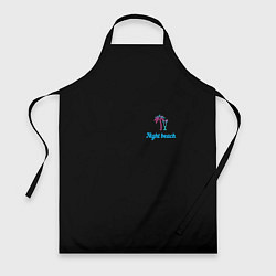 Фартук кулинарный Night beach, цвет: 3D-принт