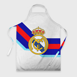 Фартук кулинарный Real Madrid текстура полосы, цвет: 3D-принт