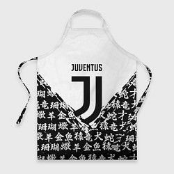 Фартук кулинарный Juventus символы китайские, цвет: 3D-принт