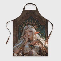 Фартук Беловолосая королева эльфов на троне