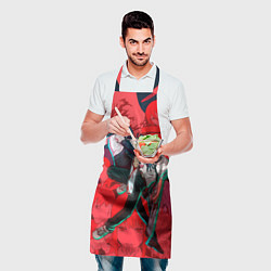 Фартук кулинарный Битва с Резе Человек бензопила, цвет: 3D-принт — фото 2