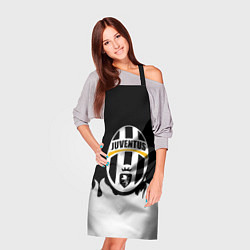 Фартук кулинарный Juventus белый огонь, цвет: 3D-принт — фото 2