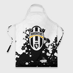 Фартук кулинарный Juventus белые краски текстура, цвет: 3D-принт