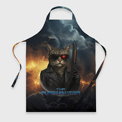 Фартук The purrminator кот терминатор