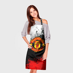 Фартук кулинарный Манчестер Юнайтед краски всплеск, цвет: 3D-принт — фото 2