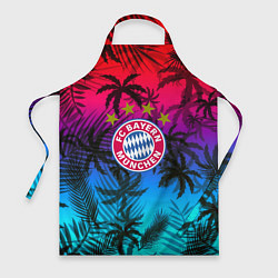 Фартук кулинарный Бавария Мюнхен неон тропики, цвет: 3D-принт