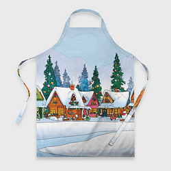 Фартук Новогодник дворик