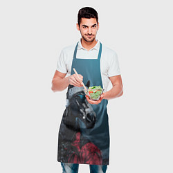 Фартук кулинарный Лошадь в новогоднем стиле, цвет: 3D-принт — фото 2