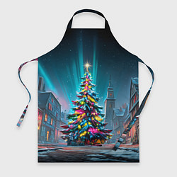 Фартук Новогодняя елка в гирляндах