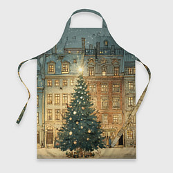 Фартук Новогодний старый город