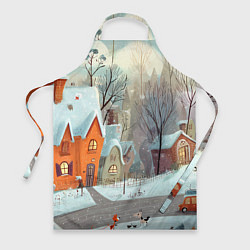 Фартук Милый новогодний дворик