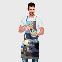 Фартук кулинарный Машина скорой помощи, цвет: 3D-принт — фото 2