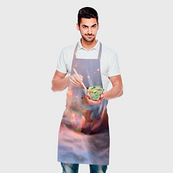 Фартук кулинарный Лисичка Новый год, цвет: 3D-принт — фото 2