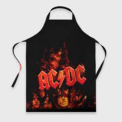 Фартук кулинарный AC/DC Flame, цвет: 3D-принт