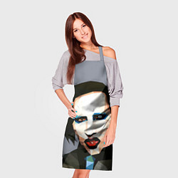 Фартук кулинарный Mаrilyn Manson Art, цвет: 3D-принт — фото 2