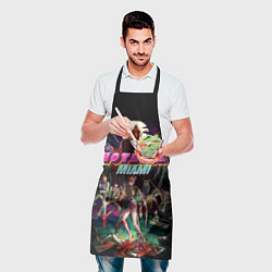 Фартук кулинарный Hotline Miami, цвет: 3D-принт — фото 2