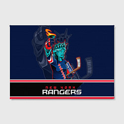 Холст прямоугольный New York Rangers, цвет: 3D-принт — фото 2