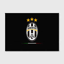 Холст прямоугольный Juventus: 3 stars, цвет: 3D-принт — фото 2