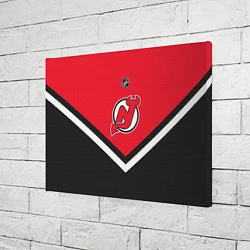 Холст прямоугольный NHL: New Jersey Devils, цвет: 3D-принт — фото 2