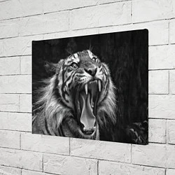 Холст прямоугольный Гнев тигра, цвет: 3D-принт — фото 2