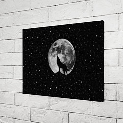 Холст прямоугольный Лунный волк, цвет: 3D-принт — фото 2