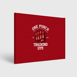 Холст прямоугольный One Punch Gym, цвет: 3D-принт