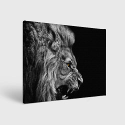 Холст прямоугольный Оскал льва, цвет: 3D-принт