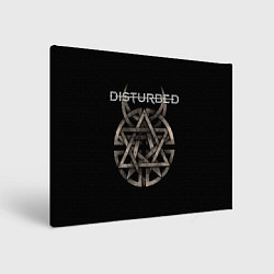 Холст прямоугольный Disturbed Logo, цвет: 3D-принт