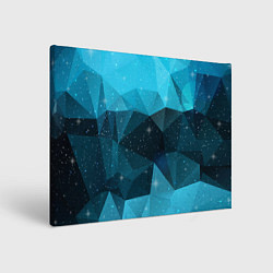 Холст прямоугольный PolyBlue Star, цвет: 3D-принт