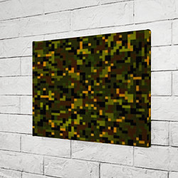 Холст прямоугольный Камуфляж пиксельный: хаки, цвет: 3D-принт — фото 2