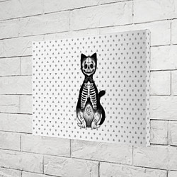 Холст прямоугольный Готический кот, цвет: 3D-принт — фото 2