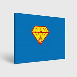 Холст прямоугольный Супермама, цвет: 3D-принт