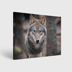 Холст прямоугольный Волк - санитар леса, цвет: 3D-принт