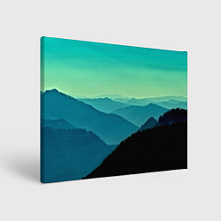 Холст прямоугольный Туманный лес, цвет: 3D-принт