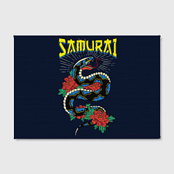 Холст прямоугольный Samurai Snake, цвет: 3D-принт — фото 2