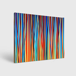 Холст прямоугольный Colored stripes, цвет: 3D-принт