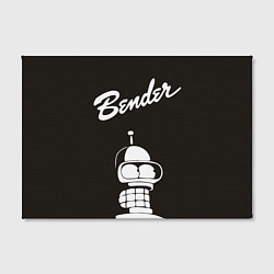 Холст прямоугольный Bender Retro, цвет: 3D-принт — фото 2