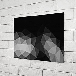 Холст прямоугольный Abstract gray, цвет: 3D-принт — фото 2