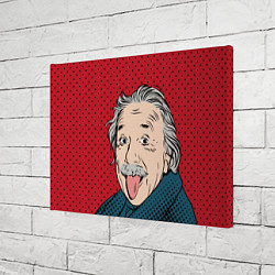 Холст прямоугольный Альберт Эйнштейн: Поп-арт, цвет: 3D-принт — фото 2