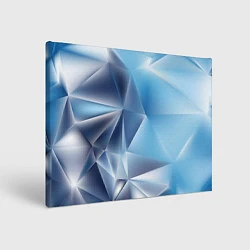 Холст прямоугольный Blue abstract, цвет: 3D-принт